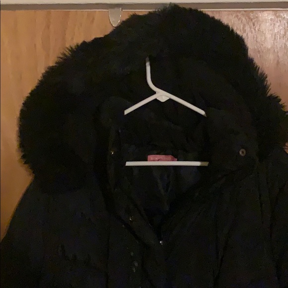 Black winter long puffer coat - Picture 4 of 13